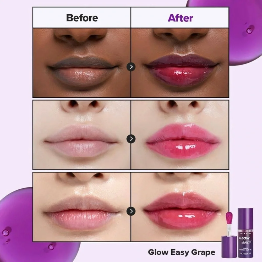 I Dew Care Grape Glow Easy Vitamin C Lip Oil .2oz